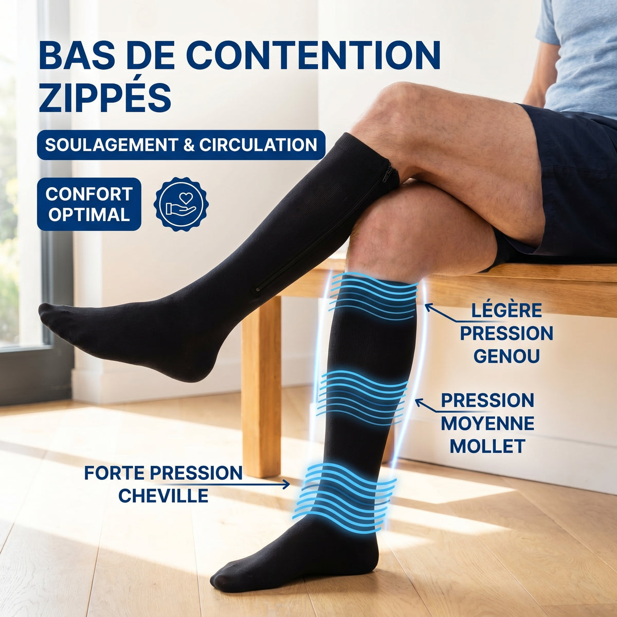 Bas de contention Zippés Assiva - visuel 4